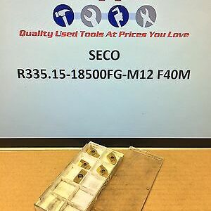 5x New Seco R335.15-18500FG-M12 F40M Carbide Inserts For Milling CI115
