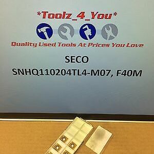 6x New Seco SNHQ110204TL4-M07 F40M Carbide Inserts For Milling CI151
