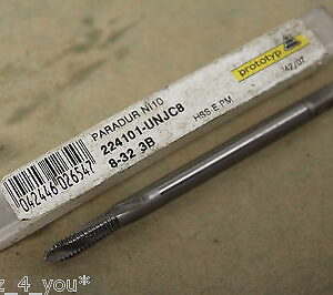 New Paradur HSS No. 8 x 32 Tpi UNC Spiral Flute Machine Tap ET1600