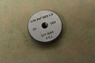 CEJ 3/16" x 32 Tpi BSF MED Left Hand GO Screw Thread Ring Gauge ME639