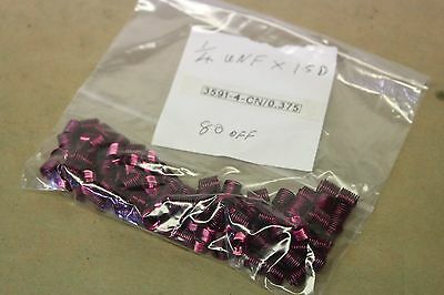 80 Armstrong HeliCoil Screwlock 3591-4CNx.375 Inserts 1/4" x28x1.5D UNF HC312