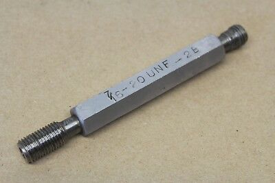 7/16" x 20 Tpi UNF 2B GO/NO GO Screw Thread Plug Gauge ME1637
