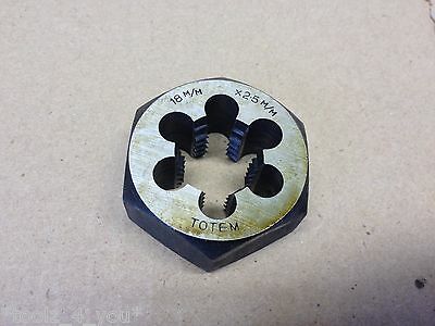 New Totem M18 x 2.50mm CSCT Die Nut In Wax 1.48" Across Flats (v)