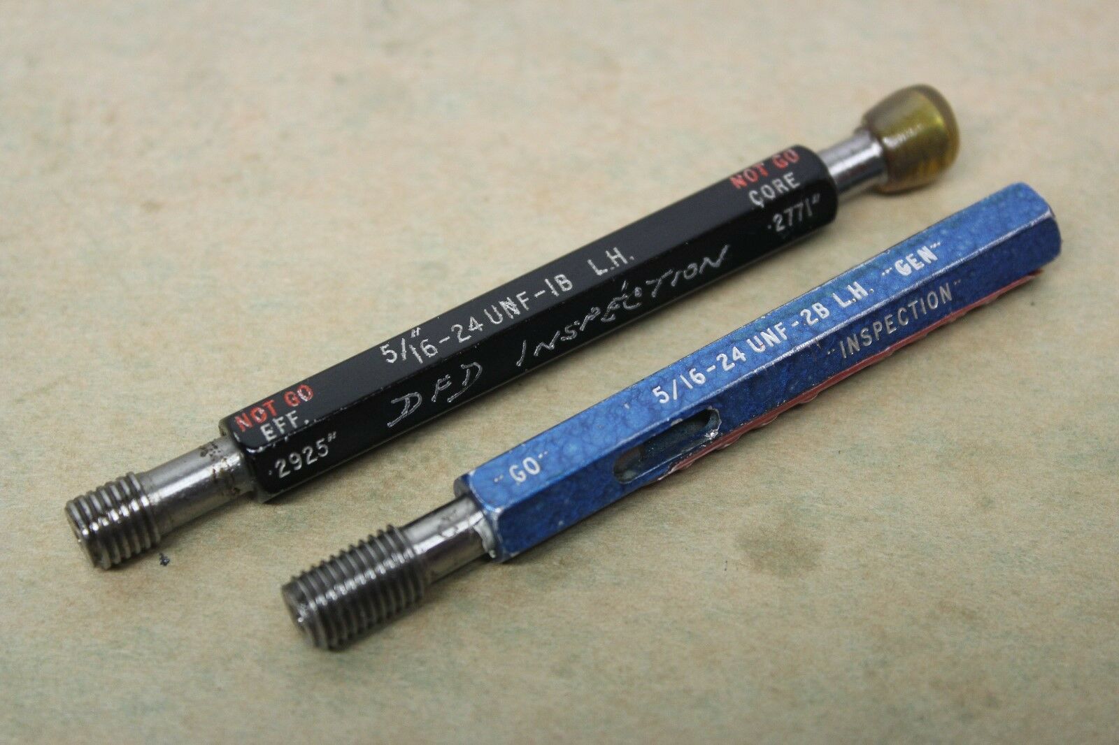 5/16" x 24 Tpi UNF Left Hand 2B GO & 1B GONO Core Thread Plug Gauge ME1035