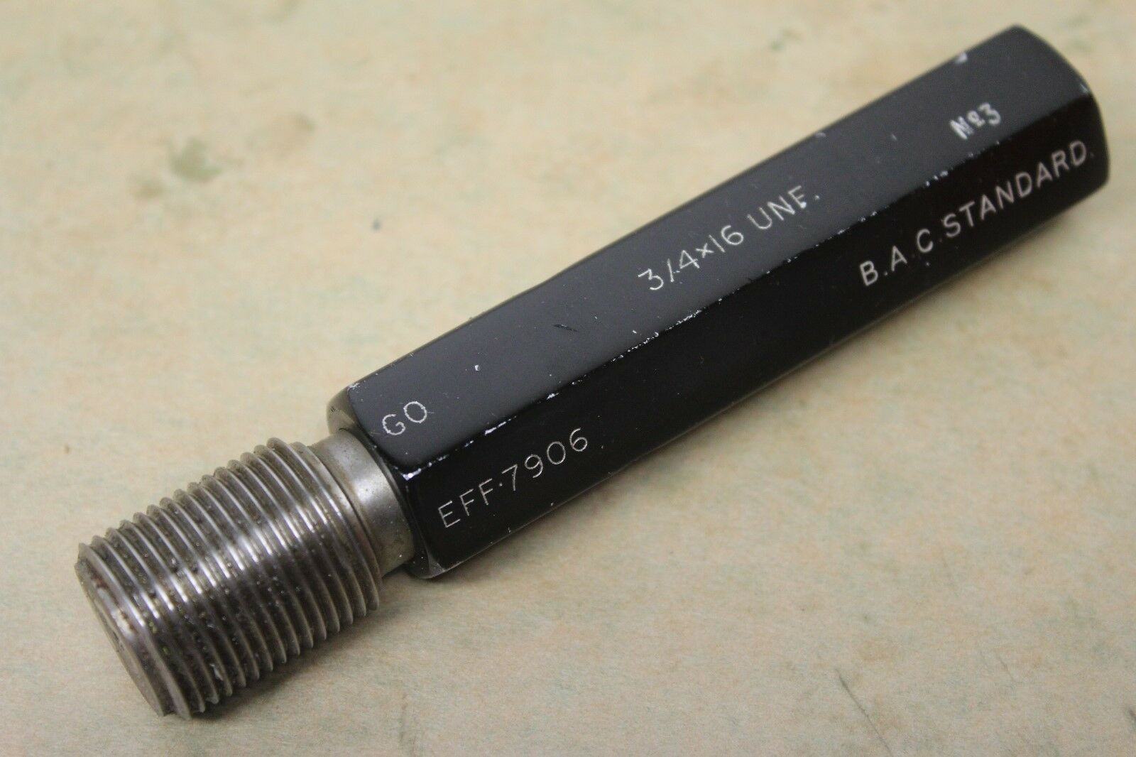 Tolimit 3/4" x 16 Tpi 2B UNF Wire Insert GO NOGO Screw Thread Plug Gauge ME1049