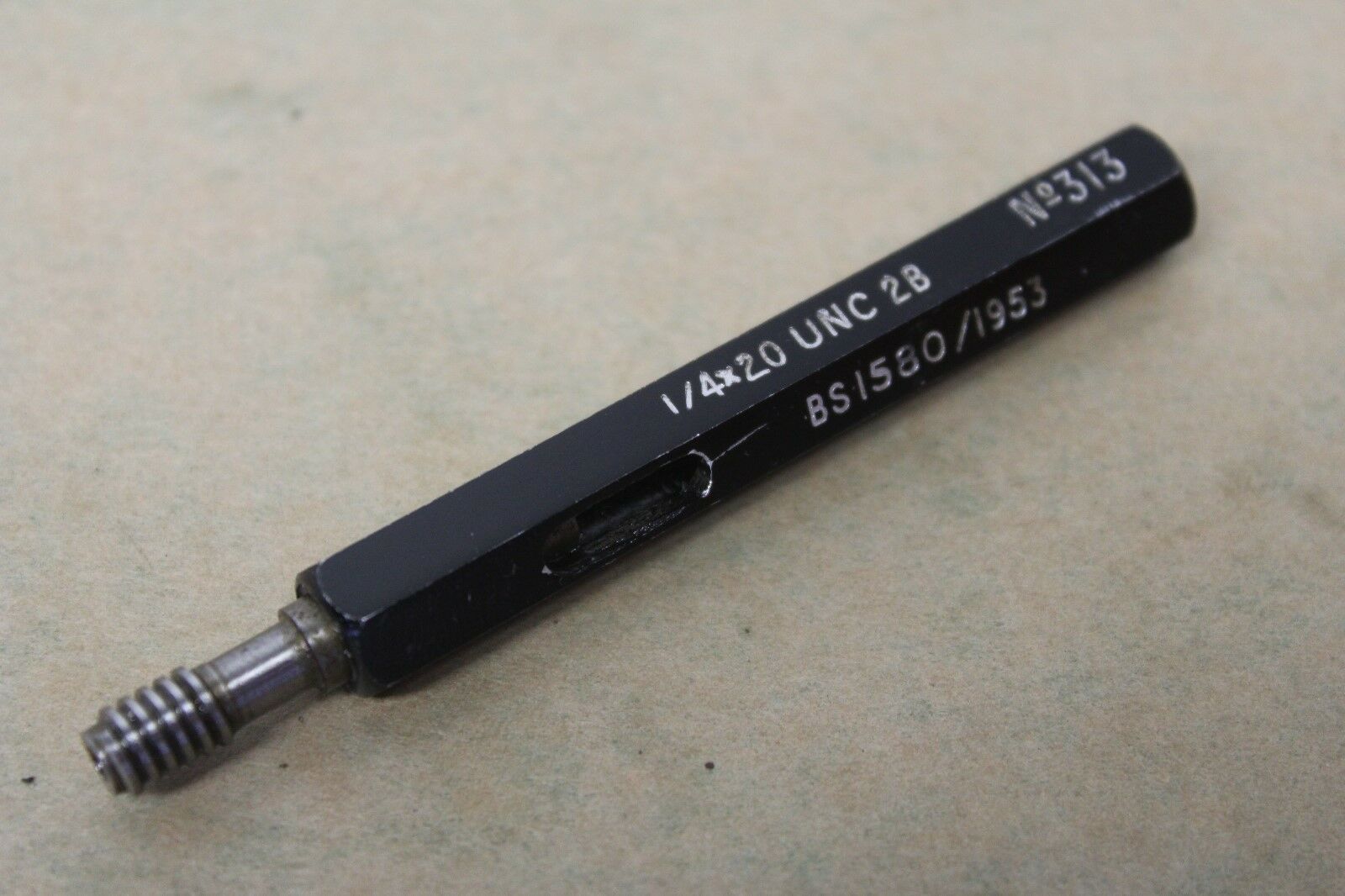 Horstmann 1/4" x 20 UNC 2B NOGO Screw Thread Plug Gauge ME1059