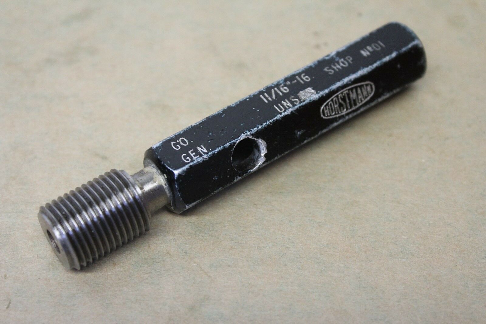 Horstmann 11/16" x 16 UNJS GO Screw Thread Plug Gauge ME1202