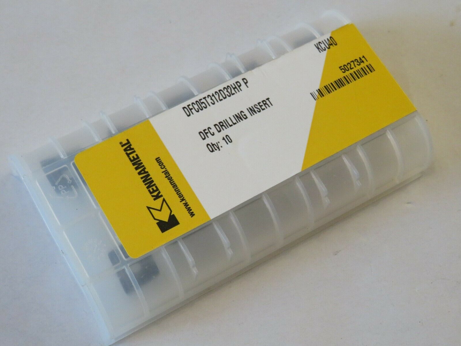 10x New Kennametal DFC05T312D32HP P KCU40 DFC Drilling Inserts CI1176