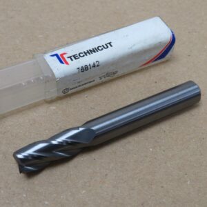 TECHNICUT 768142 8mm Solid Carbide Centre Cutting End Mill MC1011