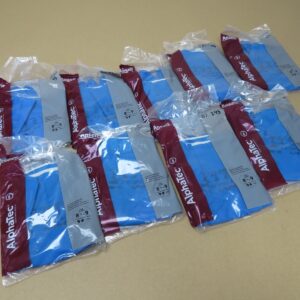 Ansell Size 9.5-10/XL Blue Natural Latex Rubber Chemical Protection Gloves LOTl