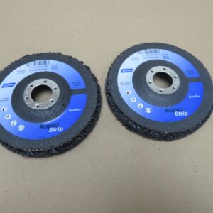 Norton 125 x 22mm Extra Coarse Black RAPID STRIP Disc Qty 2